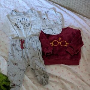 Harry Potter Baby Outfit Set - 3-6 Months